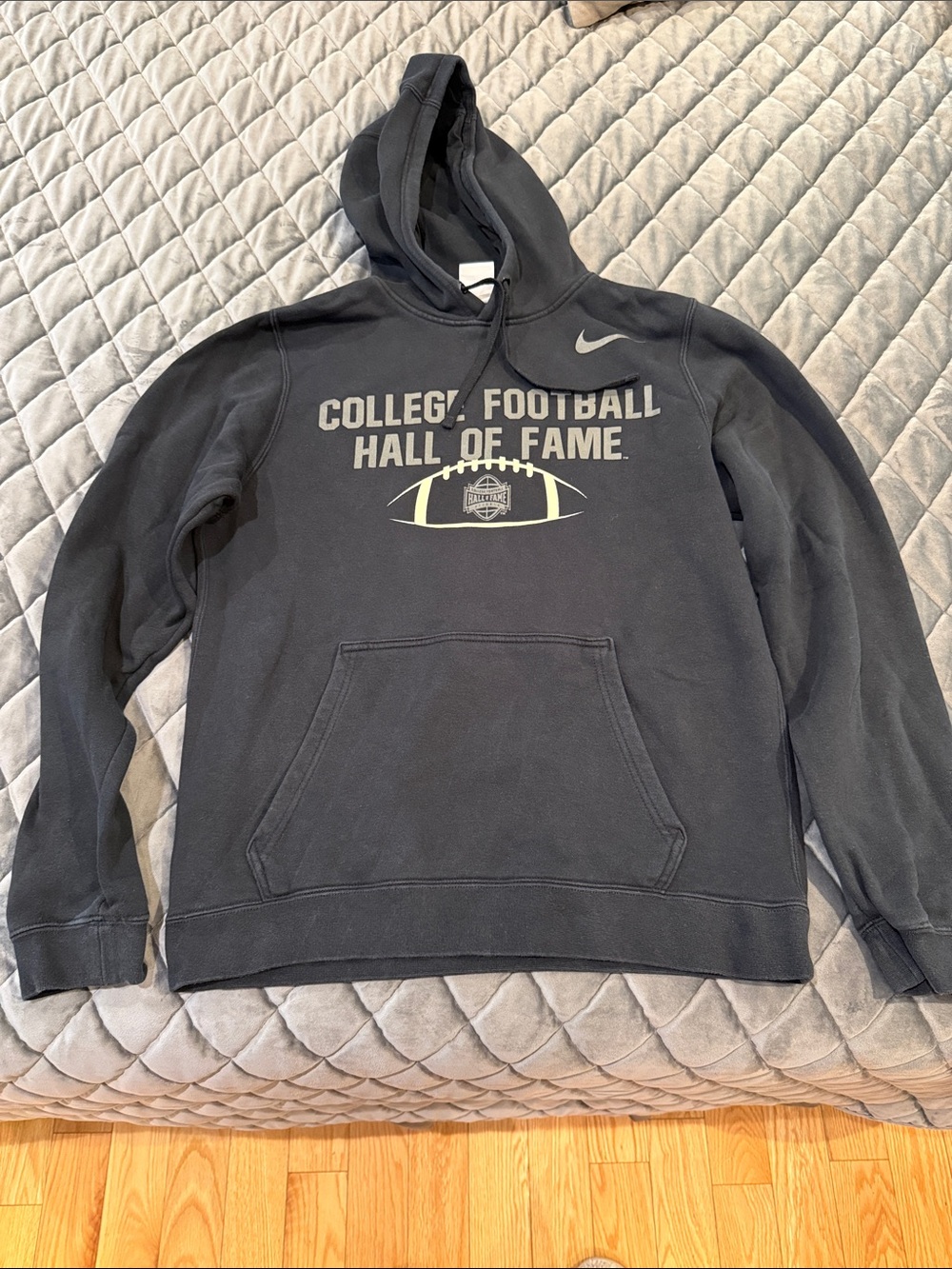 Nike Black College Football Hall of Fame Pullover Hoodie SZ Mens Small
